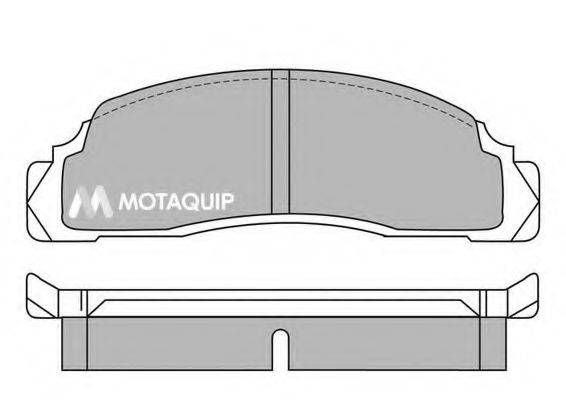 MOTAQUIP LVXL192 Комплект гальмівних колодок, дискове гальмо