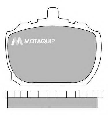 MOTAQUIP LVXL224 Комплект гальмівних колодок, дискове гальмо