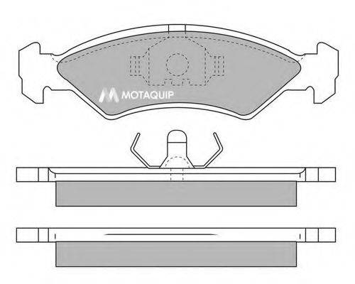 MOTAQUIP LVXL310 Комплект гальмівних колодок, дискове гальмо