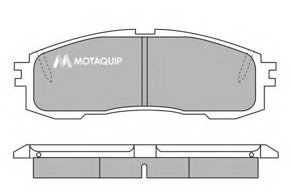 MOTAQUIP LVXL472 Комплект гальмівних колодок, дискове гальмо