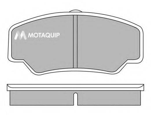 MOTAQUIP LVXL505 Комплект гальмівних колодок, дискове гальмо