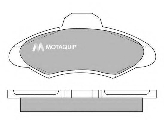 MOTAQUIP LVXL563 Комплект гальмівних колодок, дискове гальмо