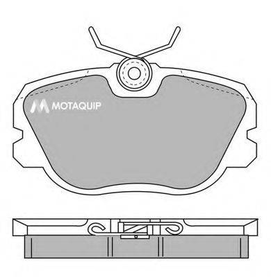 MOTAQUIP LVXL603 Комплект гальмівних колодок, дискове гальмо