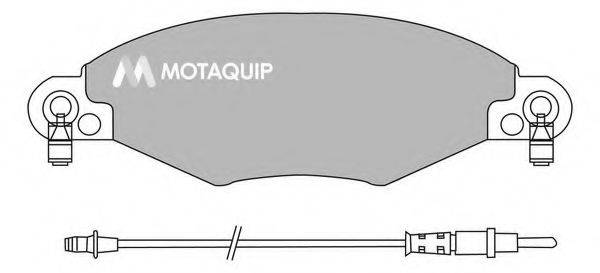 MOTAQUIP LVXL993 Комплект гальмівних колодок, дискове гальмо