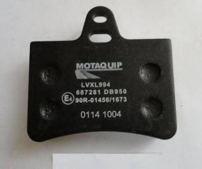 MOTAQUIP LVXL994 Комплект гальмівних колодок, дискове гальмо