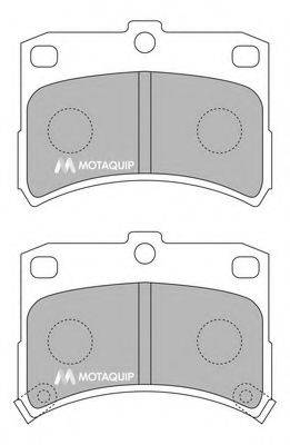 MOTAQUIP LVXL1180 Комплект гальмівних колодок, дискове гальмо