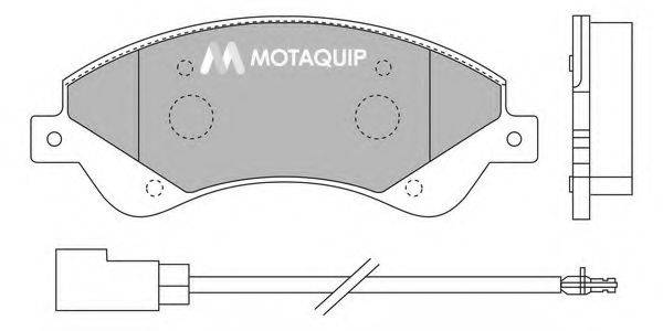 MOTAQUIP LVXL1302 Комплект гальмівних колодок, дискове гальмо