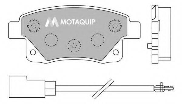 MOTAQUIP LVXL1303 Комплект гальмівних колодок, дискове гальмо