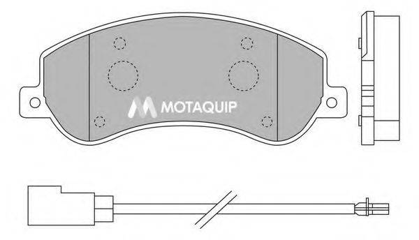 MOTAQUIP LVXL1318 Комплект гальмівних колодок, дискове гальмо