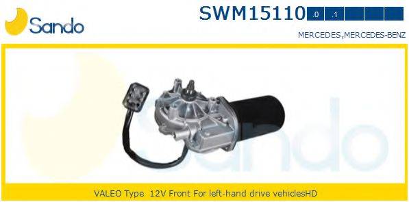 SANDO SWM151100 Двигун склоочисника