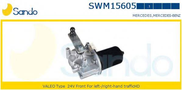 SANDO SWM156051 Двигун склоочисника