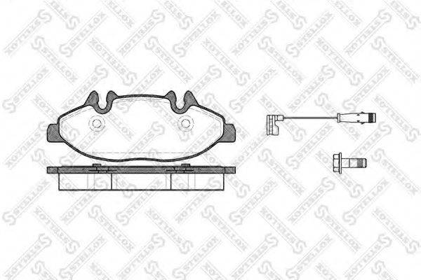 STELLOX 1120002SX Комплект гальмівних колодок, дискове гальмо