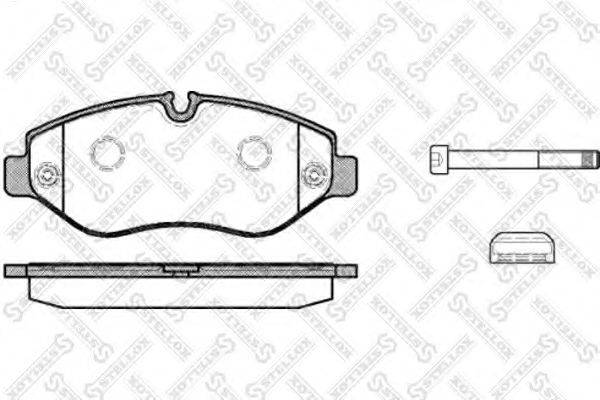 STELLOX 1256000SX Комплект гальмівних колодок, дискове гальмо