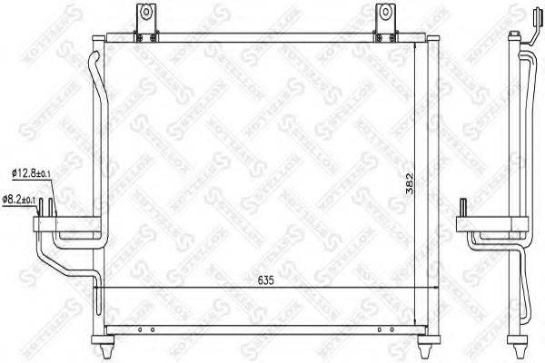 STELLOX 1045440SX Конденсатор, кондиціонер