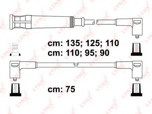 LYNXAUTO SPC1403 Комплект дротів запалювання