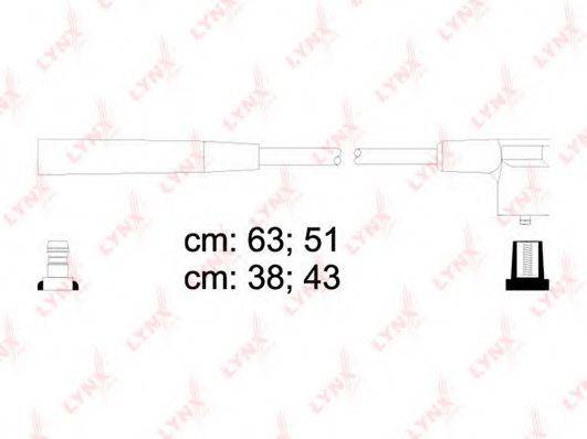 LYNXAUTO SPC4610 Комплект дротів запалювання