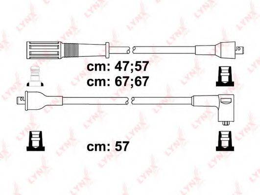 LYNXAUTO SPC4813 Комплект дротів запалювання