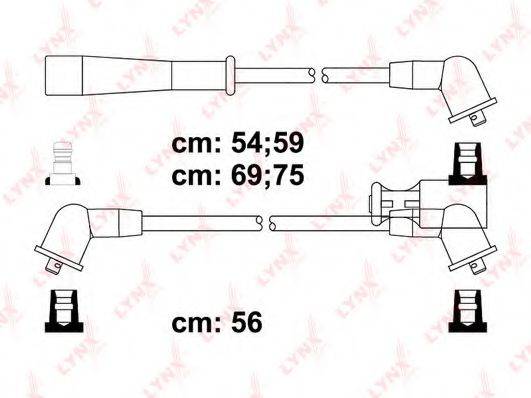 LYNXAUTO SPC5116 Комплект дротів запалювання