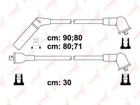 LYNXAUTO SPC5511 Комплект дротів запалювання