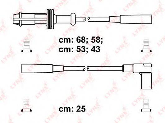 LYNXAUTO SPC6112 Комплект дротів запалювання