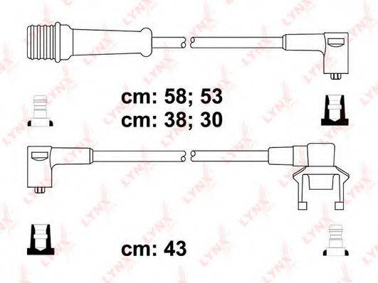 LYNXAUTO SPC6339 Комплект дротів запалювання