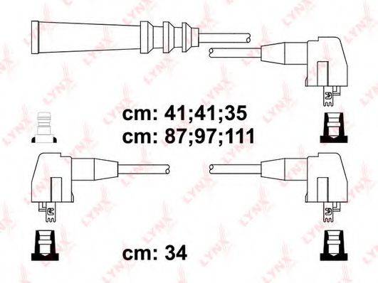 LYNXAUTO SPC7526 Комплект дротів запалювання