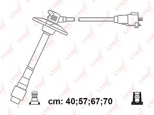 LYNXAUTO SPC7561 Комплект дротів запалювання