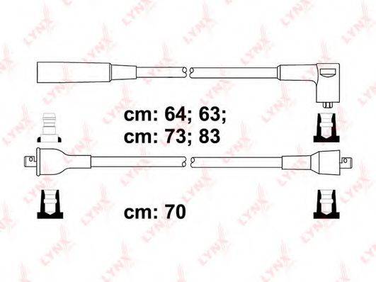 LYNXAUTO SPC8002 Комплект дротів запалювання