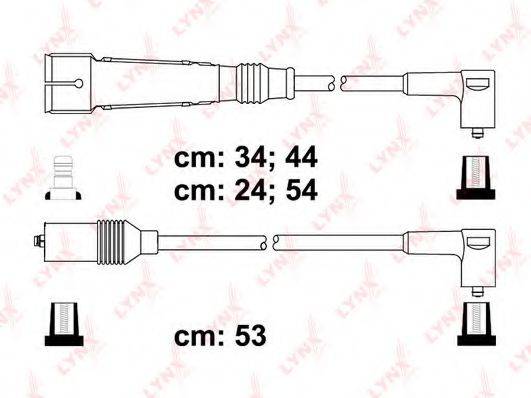 LYNXAUTO SPC8004 Комплект дротів запалювання