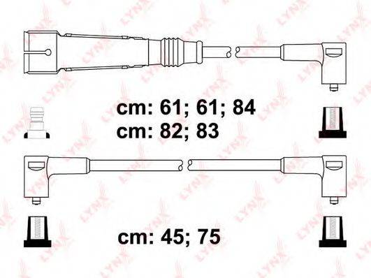 LYNXAUTO SPC8014 Комплект дротів запалювання