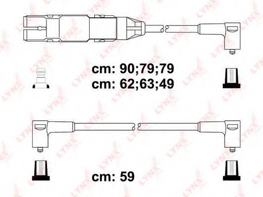 LYNXAUTO SPC8016 Комплект дротів запалювання