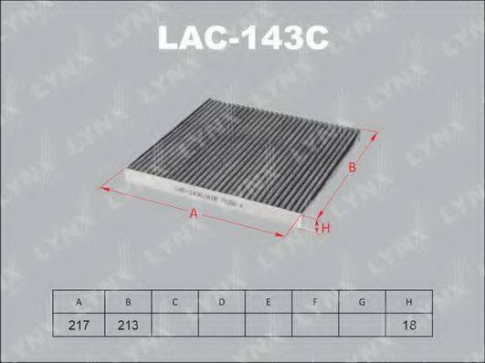 LYNXAUTO LAC143C Фільтр, повітря у внутрішньому просторі