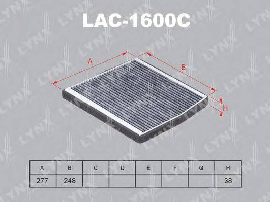 LYNXAUTO LAC1600C Фільтр, повітря у внутрішньому просторі