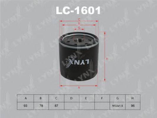 LYNXAUTO LC1601 Масляний фільтр