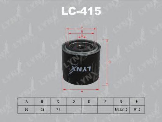 LYNXAUTO LC415 Масляний фільтр