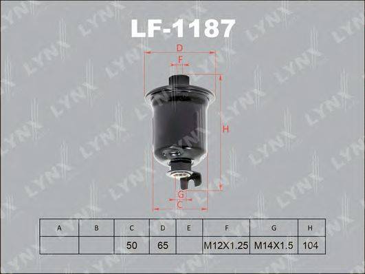 LYNXAUTO LF1187 Паливний фільтр