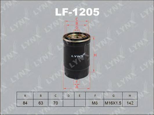 LYNXAUTO LF1205 Паливний фільтр