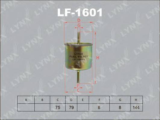 LYNXAUTO LF1601 Паливний фільтр