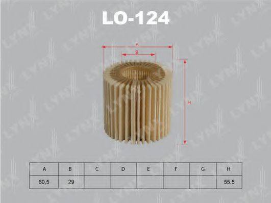 LYNXAUTO LO124 Масляний фільтр