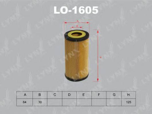 LYNXAUTO LO1605 Масляний фільтр