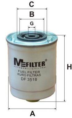 MFILTER DF3518 Паливний фільтр