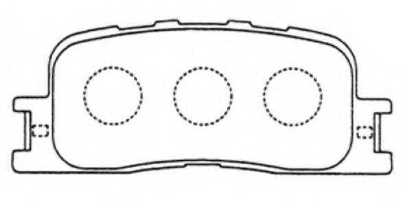 ASVA AKD1064 Комплект гальмівних колодок, дискове гальмо