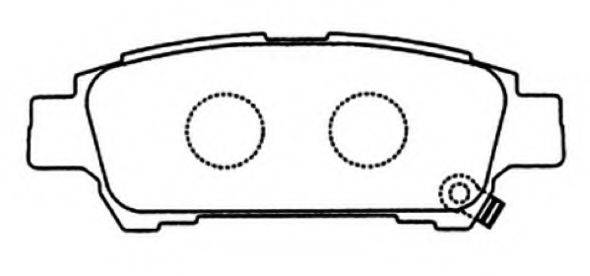 ASVA AKD1328 Комплект гальмівних колодок, дискове гальмо