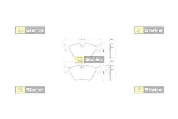 STARLINE BDS359 Комплект гальмівних колодок, дискове гальмо
