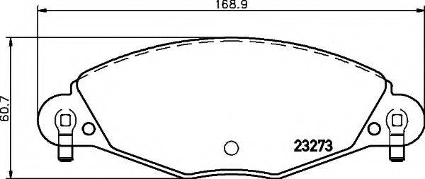 COBREQ N1173 Комплект гальмівних колодок, дискове гальмо