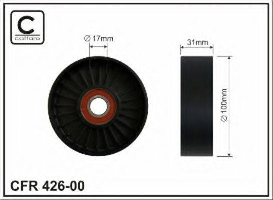 CAFFARO 42600 Натяжний ролик, полікліновий ремінь