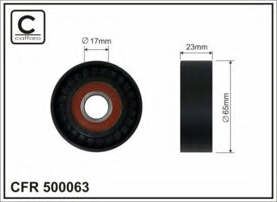 CAFFARO 500063 Натяжний ролик, полікліновий ремінь