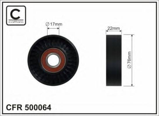 CAFFARO 500064 Натяжний ролик, полікліновий ремінь