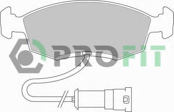PROFIT 50000276 Комплект гальмівних колодок, дискове гальмо
