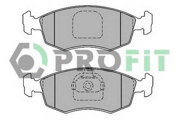 PROFIT 50001376 Комплект гальмівних колодок, дискове гальмо